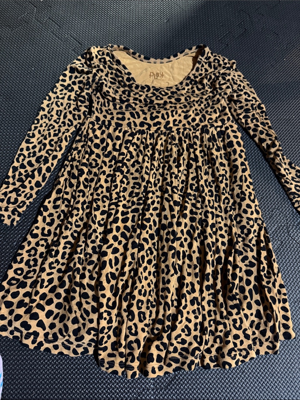Little sleepies cheetah twirl dress